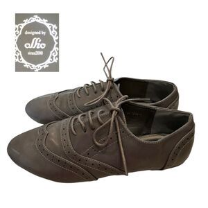 Ollio Women's Gray Oxford Lace Shoes 7
